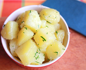 Boiled potatoes