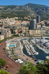 Cityscape  cityscape of Monte Carlo, Monaco-Ville, Monaco. Principality of Monaco, French Riviera