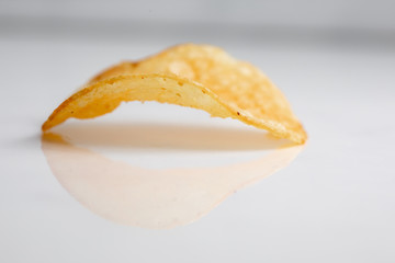 Potato slice into potato chips