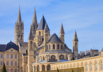 Fototapeta premium Men's abbey, Caen, Normandy, France