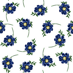 Exotic flowers pattern, jungle print design. Pattern for summer designs. Fashion trended botanical white background. Vibrant Hi Quality botanical artwork.