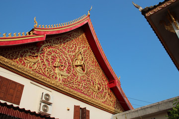 Fototapeta na wymiar Buddhist temple (Wat Sisakhet) in Vientiane (Laos)