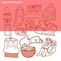 This is some megaliths from Indonesia, still more than 1 thousand megaliths in Indonesia.