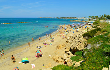 Paphos beach in Cyprus