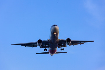 a plane flying over the sky