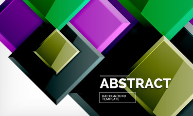 Square geometric background