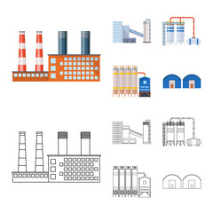 Obraz premium Vector design of production and structure icon. Collection of production and technology stock vector illustration.