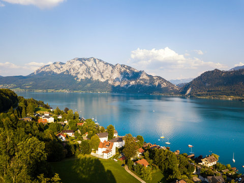 Austria, Upper Austria, Weyregg , Lake Attersee