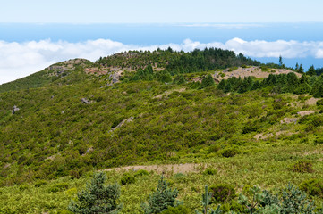 Fototapeta na wymiar Gebirgslandschaft am Pico do Arieiro auf Madeira