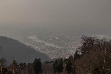 City mountain view