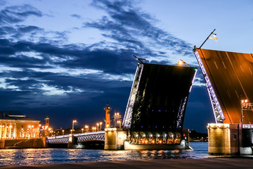 drawbridges of St. Petersburg