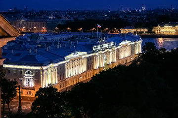 night St. Petersburg. Translation: President Boris Nikolayevich Yeltsin
