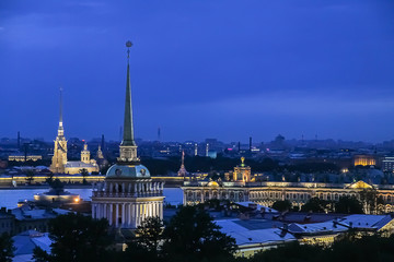 Fototapeta na wymiar evening St. Petersburg