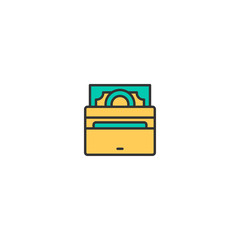 Wallet icon design. Shopping icon vector design
