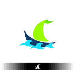 vector illustration of boat