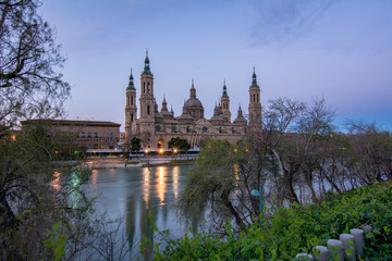 Basilica of Our Lady of the Pilar in Zaragoza, Spain
