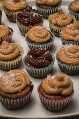muffins on white background