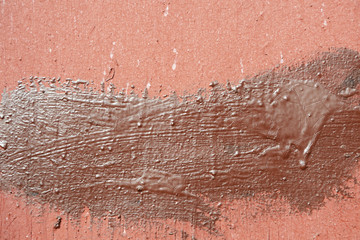 Old cracked painted wall background texture close up