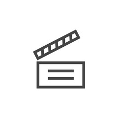 Clapperboard graphic design template vector illustration