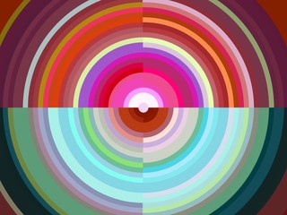 Circlesparkling abstract background, colorful hypnotic texture and lights