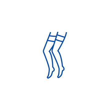 blue legs wearing thigh high stockings clip art preview