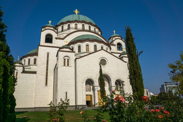 Belgrads gößte orthodox Kirche Dom des heiligen Sava