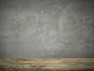Old wood kitchen table