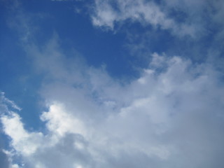 blue sky with clouds