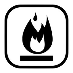 Flammable Symbol Vector