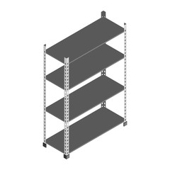 Metal Storage Racks Vector