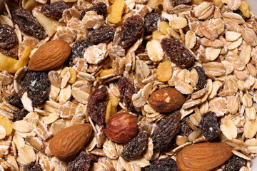 Müsli als Nahaufnahme