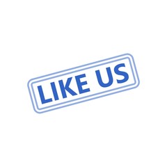 Like us sign or icon