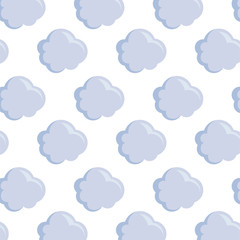 Fototapeta premium pattern of clouds nature icons