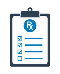 Fototapeta premium Medical Test Report Icon. Flat style vector EPS.