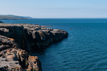 Irlanda, Parco Nazionale del Burren (Boireann), le scogliere.