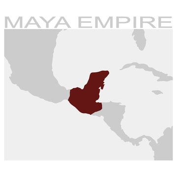 Vector Map Of The Maya Empire