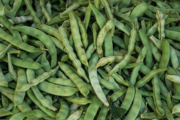 Grüne Bohnen vom Markt