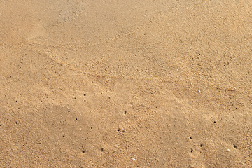 Empty brown sand texture background, natural beach sand background