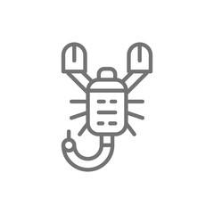 Scorpion line icon.