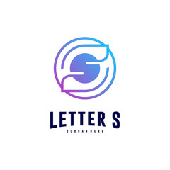 Letter S logo Icon design concepts. Initial S Logo Template Vector. Icon Symbol