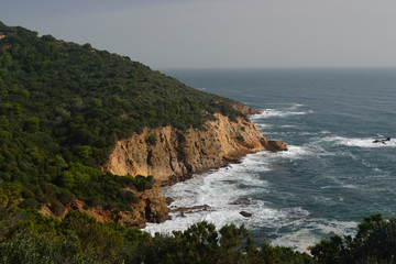 Vista della costa di Pula