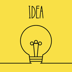 light bulb idea icon