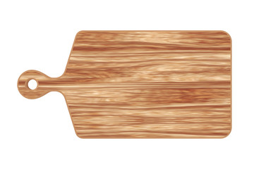 Wooden Cooking Cutting Board. 3d Rendering