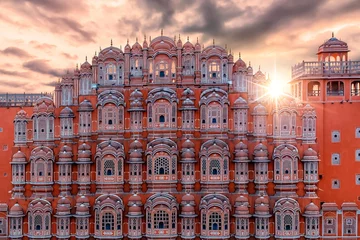 Fotobehang Hawa Mahal - Palace of Winds, Jaipur, India. © Stockbym