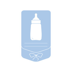 Vector illustration with feeding bottle.