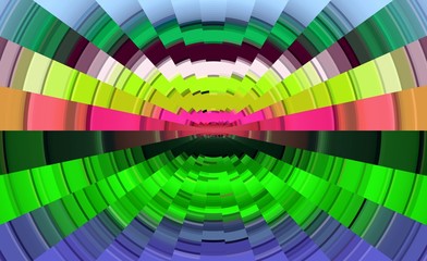 Circular sparkling colorful vivid hypnotic abstract background