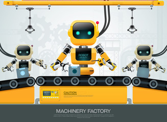 robot machine artificial intelligence technology smart industrial 4.0 control