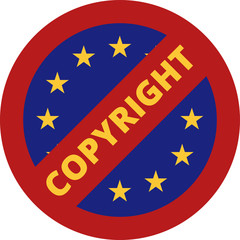 European Union Copyright sign