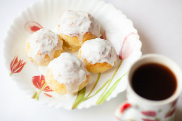 Handmade sinabon rolls with cream cheese