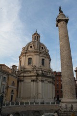 Fototapeta na wymiar Chiesa del Santissimo Nome di maria al Foro Traiano 